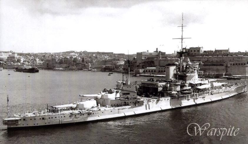 HMS Warspite 1915 Schlachtschiff Royal Navy. 30.0 x 18.0 x 0.3 cm. 523554